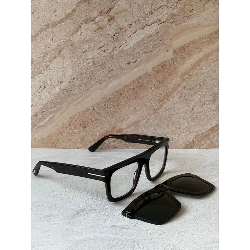 NEW Tom Ford FT6068-B Fausto Clip On Bluelight Frames in Brown